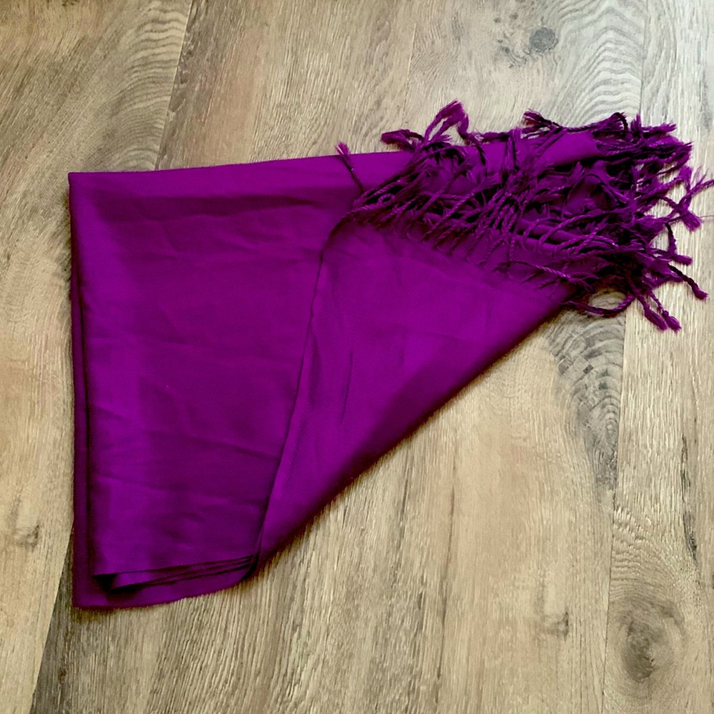 Rich purple scarf, can be worn multiple ways, great for any occasion!